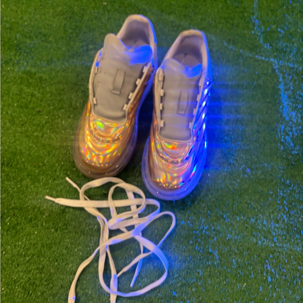 Alexander McQueen Holographic Light-Up Sneakers